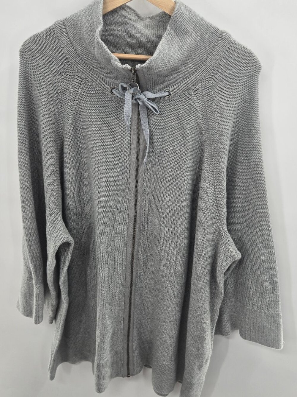Old Navy Gray Full Zip Knit Cotton Cardigan Sweater Jacket Size 4x